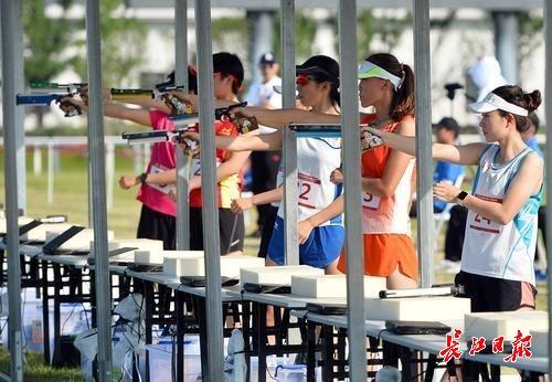 武汉军运会现代五项测试赛开赛